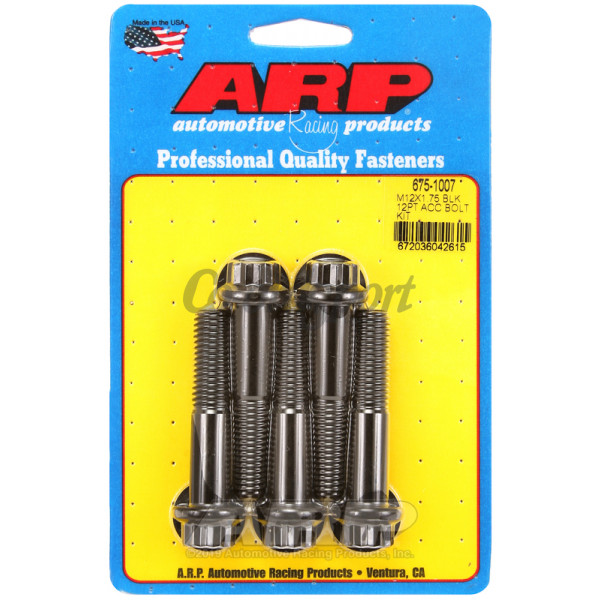 ARP M12 x 1.75 x 60 12pt black oxide bolts image
