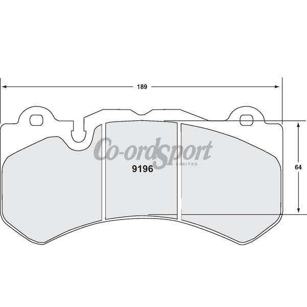 PFC 9196 Z-RATED BRAKE PAD SET image