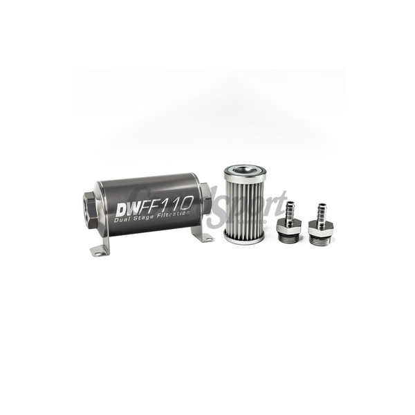 DW In-line fuel filter element and housing kit  stainless steel 5 image