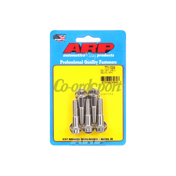 ARP M8 x 1.25 x 35 12pt SS bolts image
