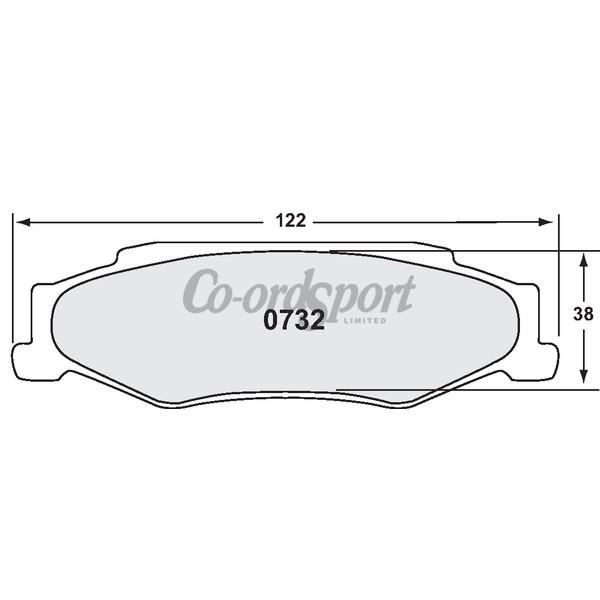 PFC 732 Race Pad Set - 11 Compound 17 mm image