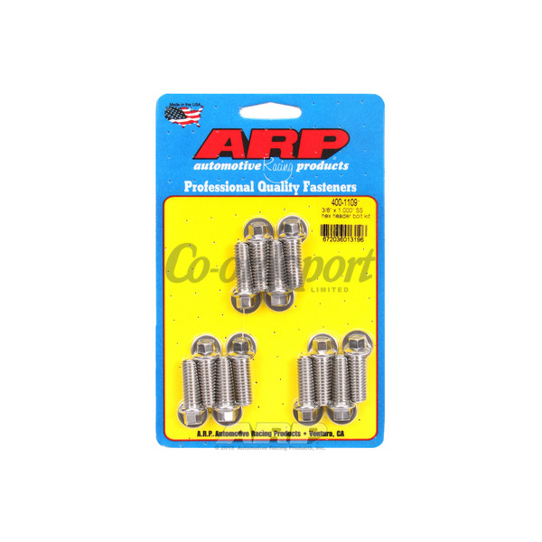 ARP 3/8 x 1.000 SS hex header bolt kit image