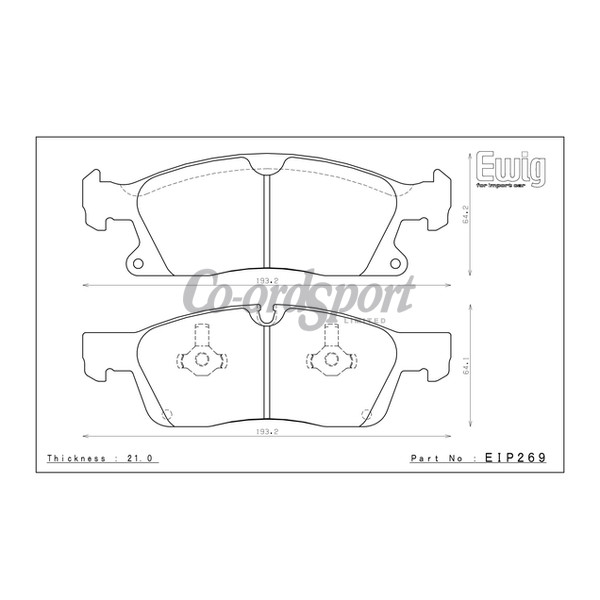 Endless Brake Pads S89F Compound image