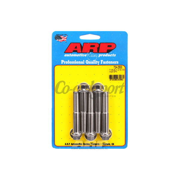 ARP 7/16-20 x 2.500 hex SS bolts image