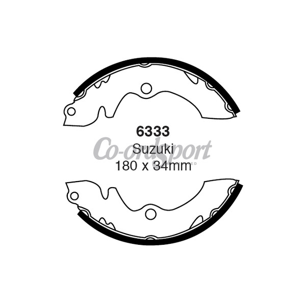 EBC BRAKE SHOE SET image