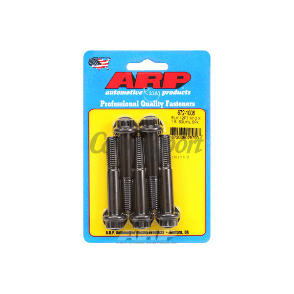 ARP M10 x 1.50 x 60 12pt black oxide bolts image