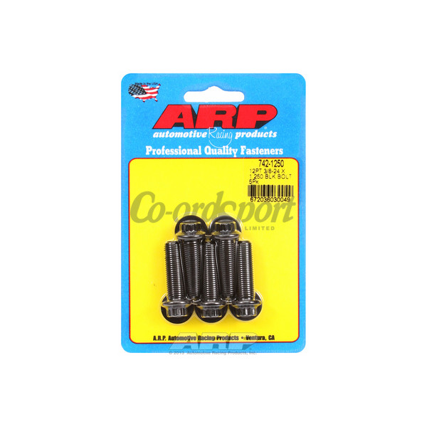 ARP 3/8-24 x 1.250 12pt black oxide bolts image