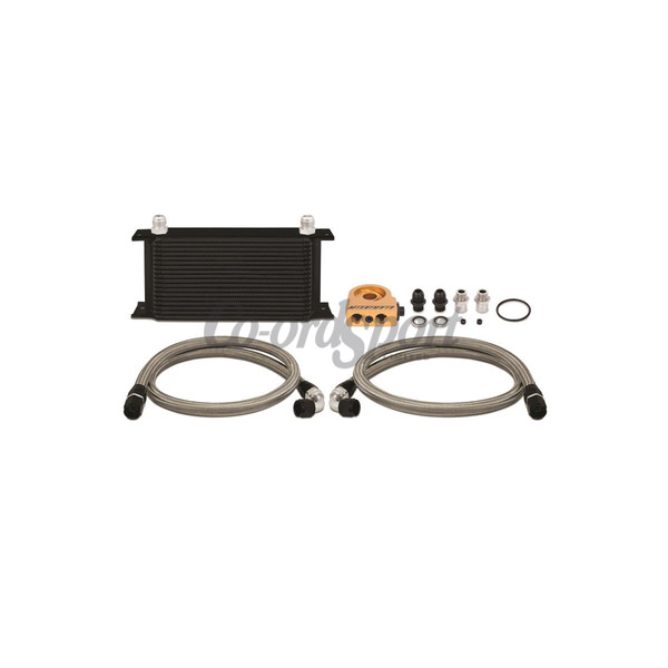 Mishimoto Universal Thermostatic 19 Row Oil Cooler Kit Blac image