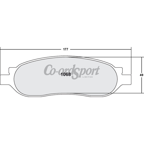 PFC 1068 Z-Rated Brake Pad Set image