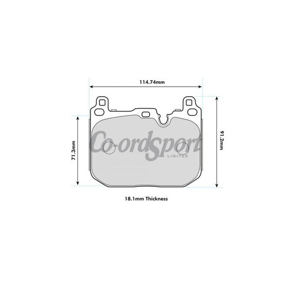 PBS BMW M2-3-4 I140 Front pad Protrack image