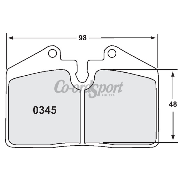 PFC 345 Z-Rated Brake Pad Set image