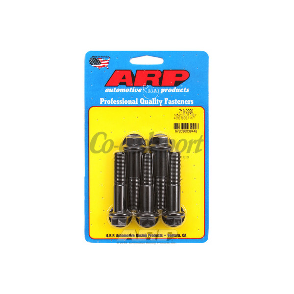 ARP 1/2-20 x 2.250 hex black oxide bolts image