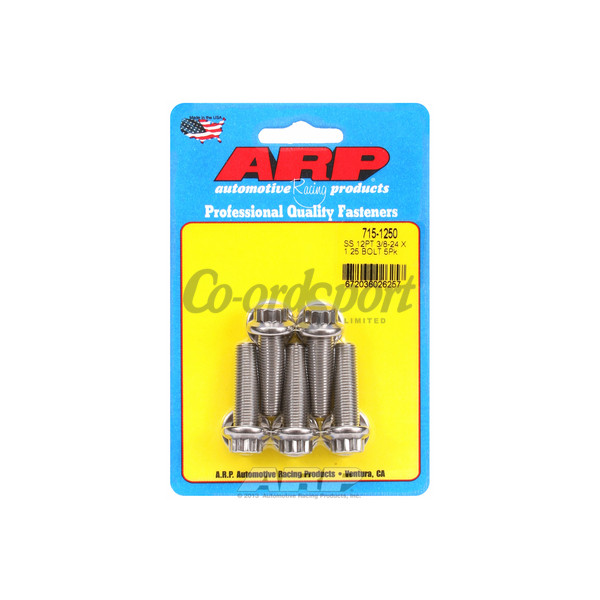 ARP 3/8-24 x 1.250 12pt 7/16 wrenching SS bolts image