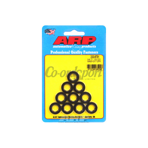 ARP 3/8 ID .720 OD black washers image