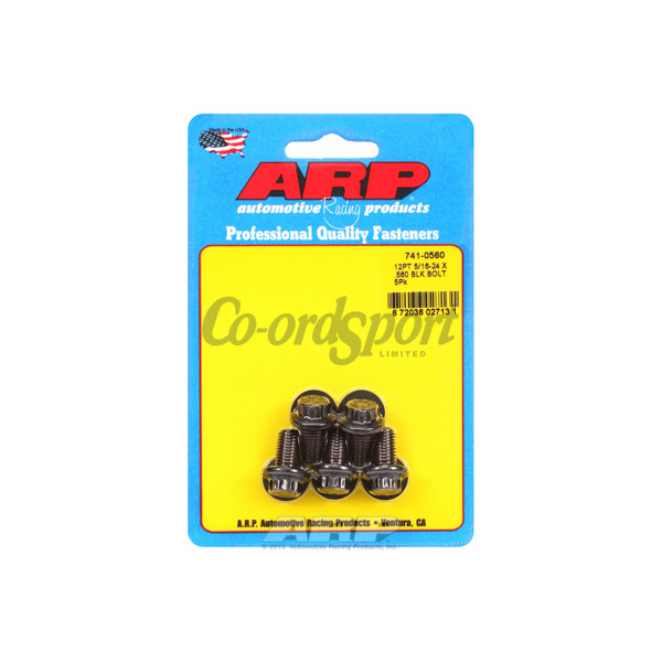 ARP 5/16-24 x .560 12pt black oxide bolts image