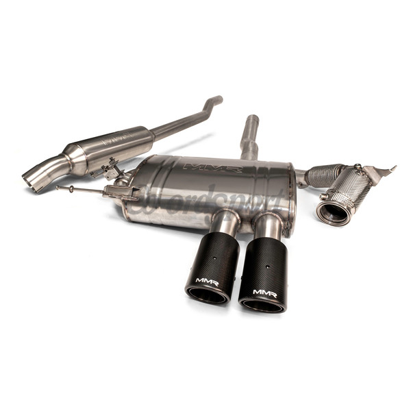 MMR Mini F56 Full Exhaust System - Sports Cat With Thermal Coatin image