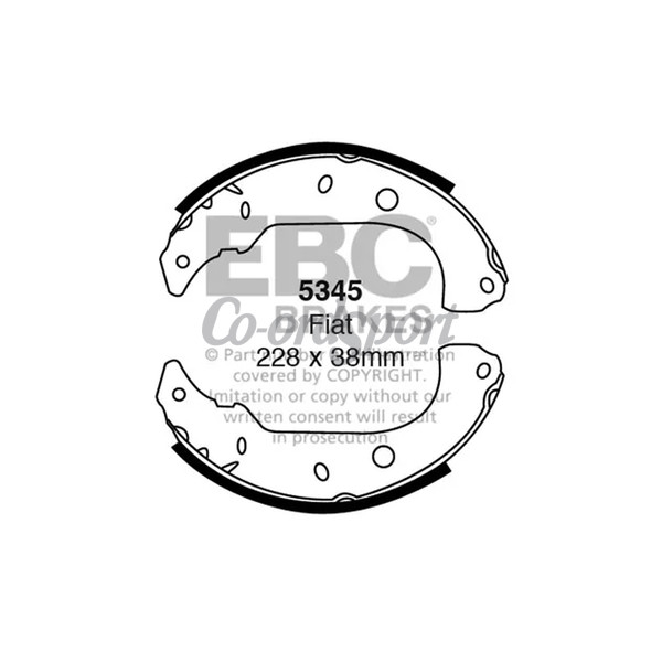 EBC BRAKE SHOE SET image