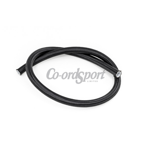 DW 6AN Black Nylon Braided PTFE Hose  3 feet image