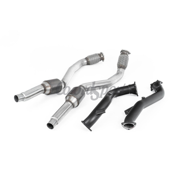 Milltek Large Bore Downpipes and Hi-Flow Sports Cats Audi image
