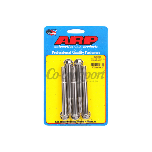 ARP 3/8-16 x 3.500 hex SS bolts image