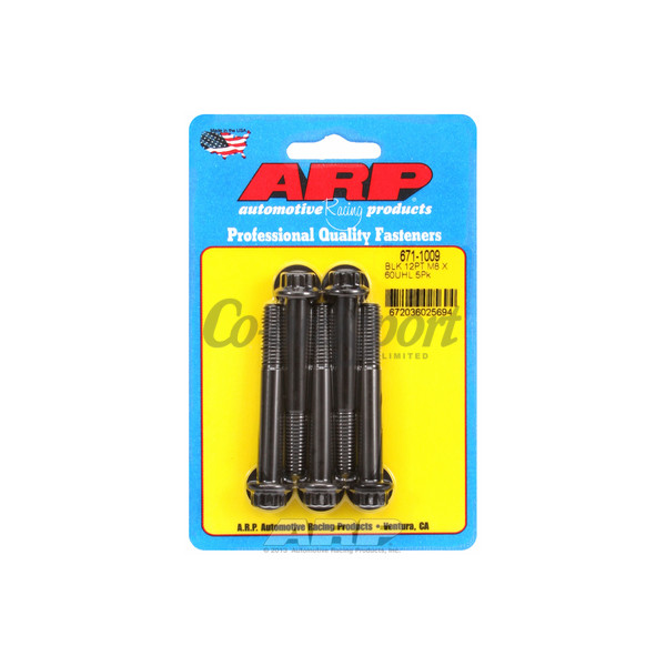 ARP M8 x 1.25 x 60 12pt black oxide bolts image