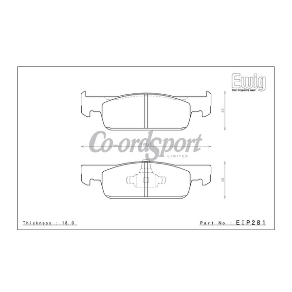 Endless Brake Pads N38SP Compound image