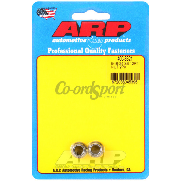 ARP 5/16-24 SS 12pt nut kit image