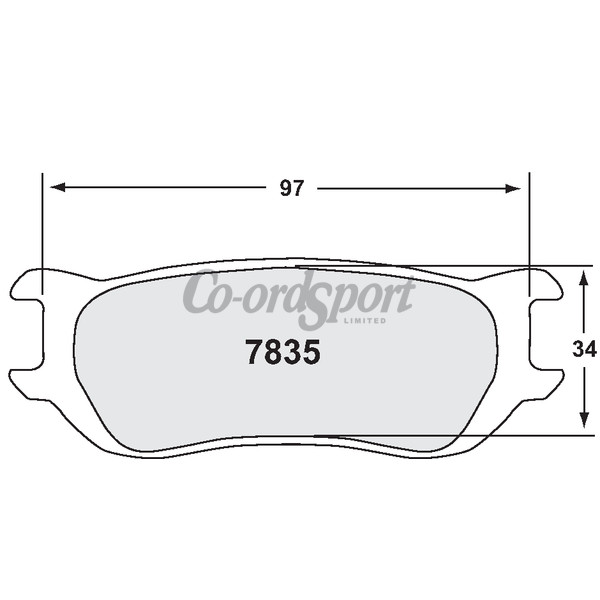 PFC 7835 Race Pad Set - 01 Compound 18 mm image