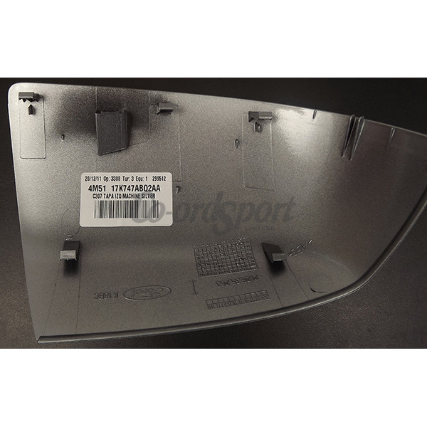 Ford Mirror Cover- LH. Machine Silver. Focus 06 image