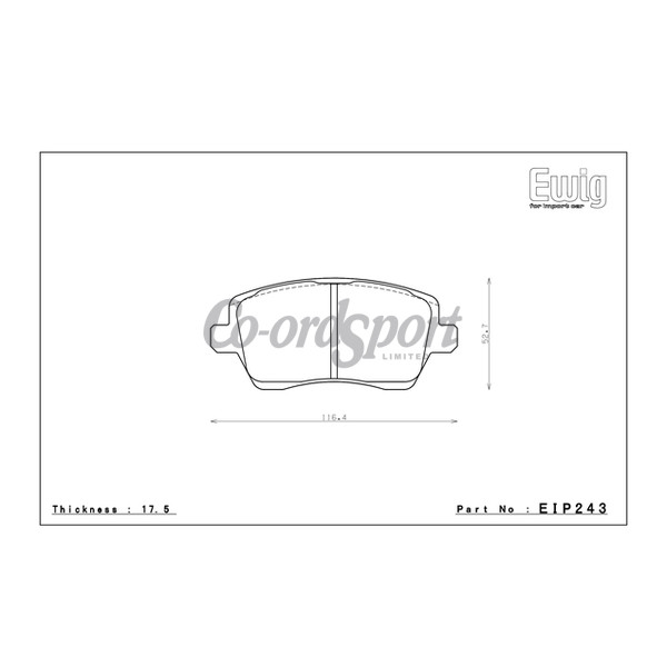 Endless Brake Pads N36SP Compound image