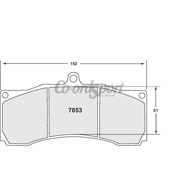 PFC 7853 Race Pad Set - 01 Compound 20 mm image