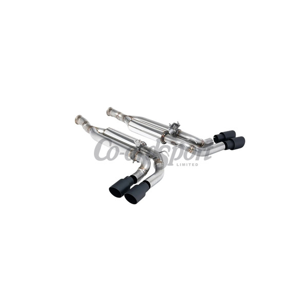 Milltek Exhaust - Cat Back Valved with Cerakote Black GT-90 Trims image
