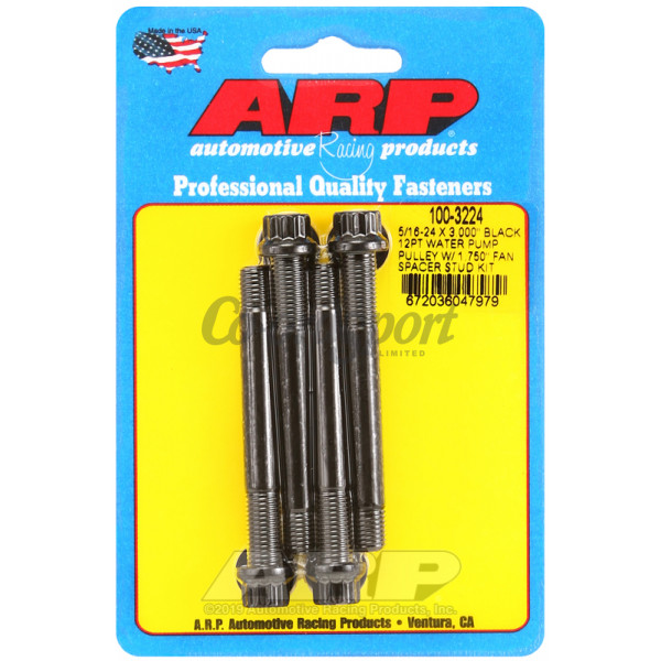 ARP 5/16-24 X 3.000 black 12pt water pump pulley w/ 1.750 f image