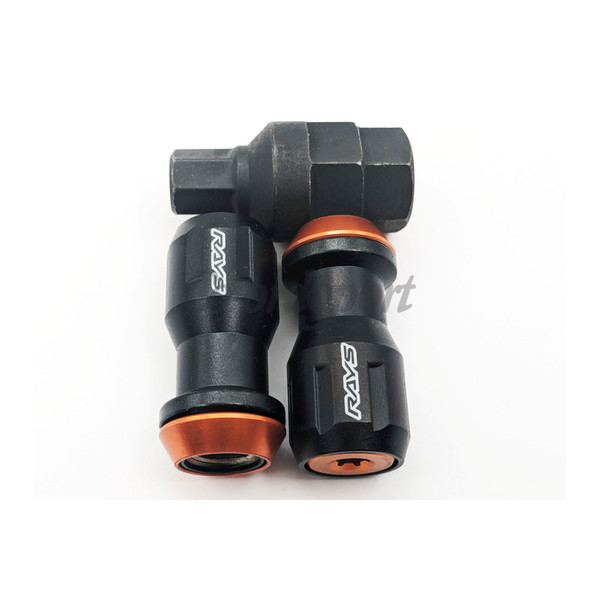 RAYS FORMULA NUT SET L45 FN-2 M12x1.25 OR (Orange) image