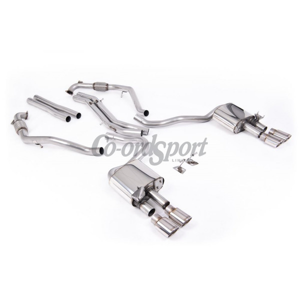Milltek Exhaust - Cat Back Non-Resonated Louder with Quad Polishe image