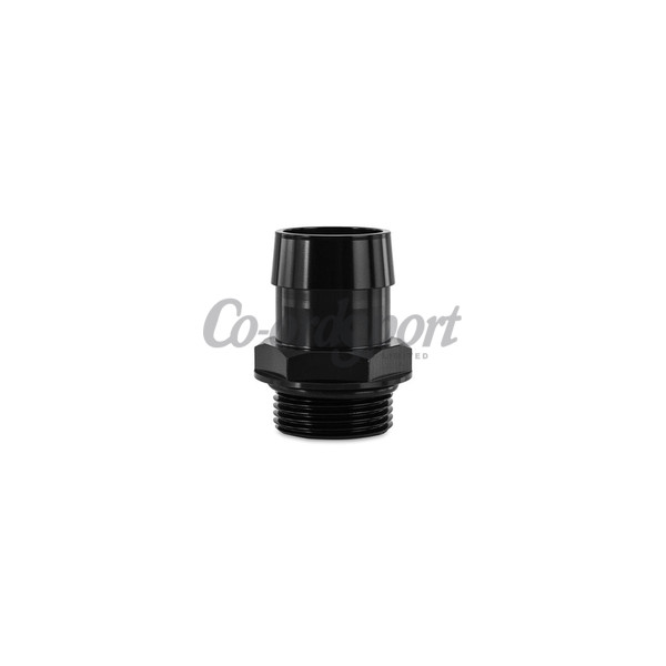 Mishimoto 16ORB to 1 1/4in Hose Barb Aluminum Fitting Black image