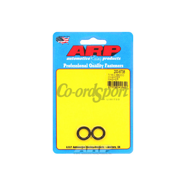 ARP 7/16 ID .660 OD chamfer black washers image