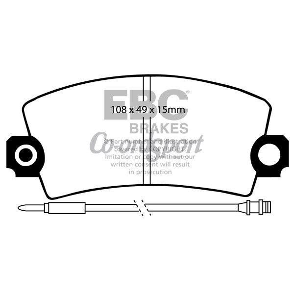 EBC Ultimax OEM Replacement Brake Pads image