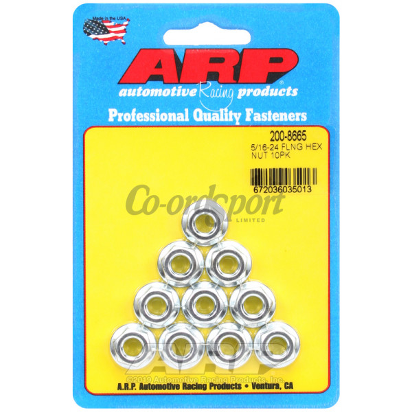 ARP 5/16-24 hex flanged nut image