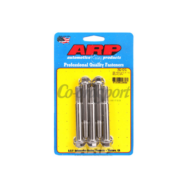 ARP M10 x 1.50 x 80 hex SS bolts image