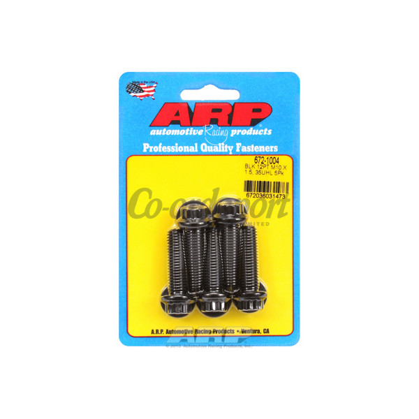 ARP M10 x 1.50 x 35 12pt black oxide bolts image