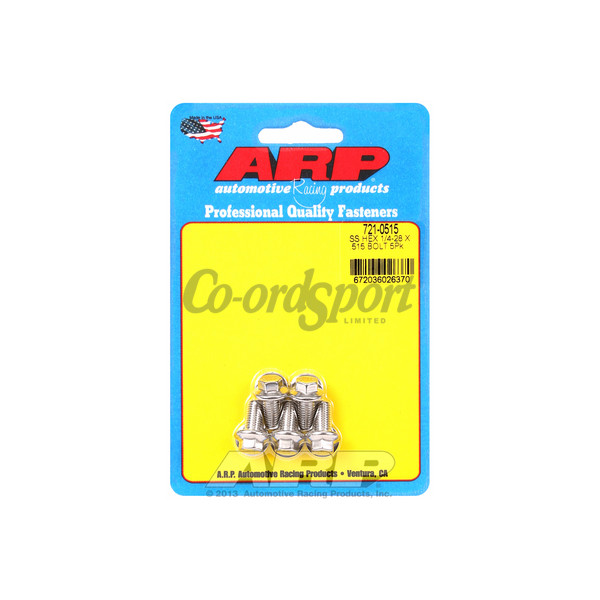 ARP 1/4-28 x .515 hex SS bolts image