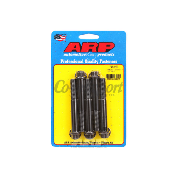 ARP 7/16-20 x 3.250 12pt black oxide bolts image
