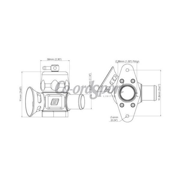 Turbosmart BOV DualPort Maz/Sub-Blue image