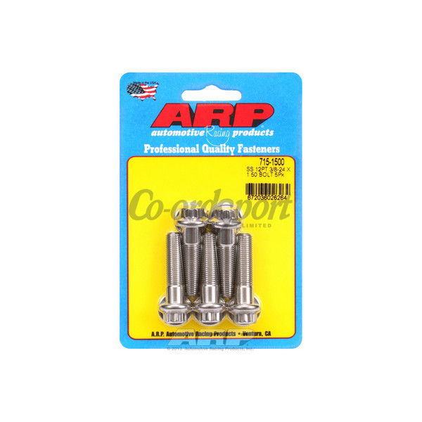 ARP 3/8-24 x 1.500 12pt 7/16 wrenching SS bolts image