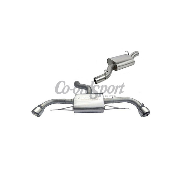 COBRA Audi TT 3.2 Coupe (Quattro) Dual Exit Tailpipes (07-11) image