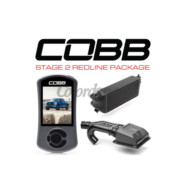 COBB Stage 2 Redline Carbon Fiber Intake Power Package Black (Fac image