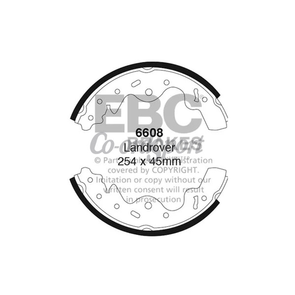 EBC BRAKE SHOE SET image