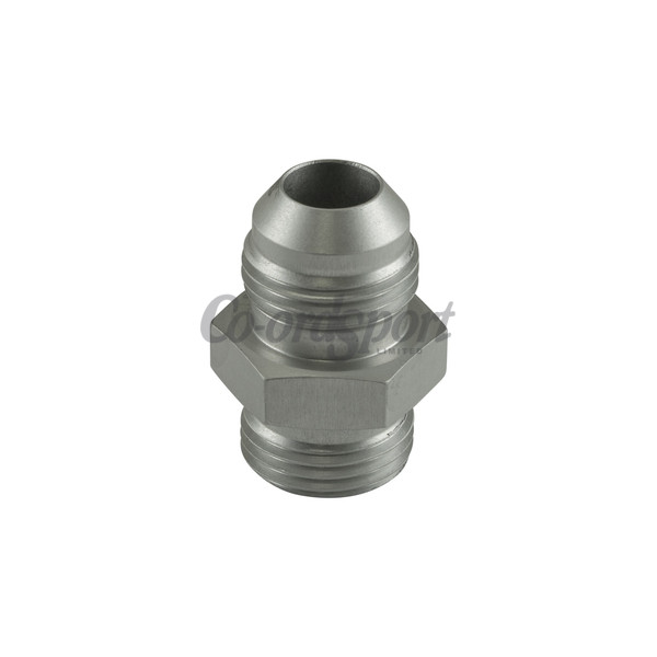 Turbosmart Fitting -8 AN Flare to -8 AN ORB Male Straight - Silve image