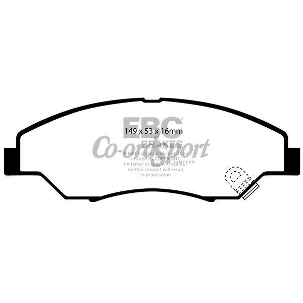 EBC Ultimax OEM Replacement Brake Pads image